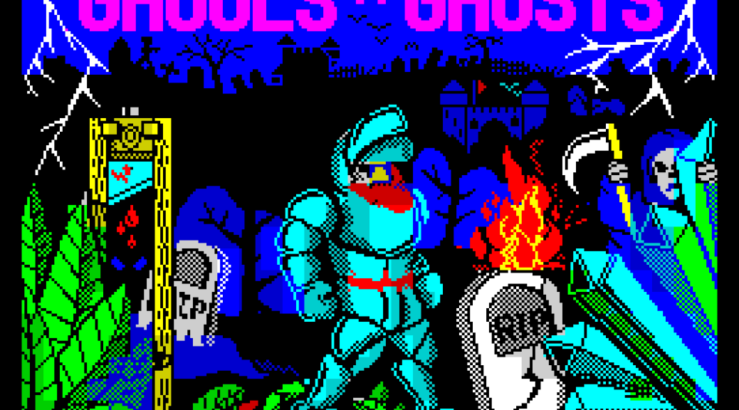 Ghouls N Ghosts by US Gold ZX Spectrum Loading Screen