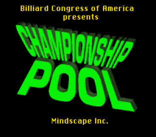 Championship Pool SNES 01