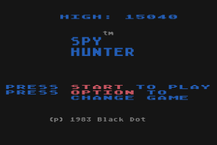 Spy Hunter Atari 800 01