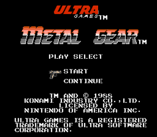 Metal Gear NES 001