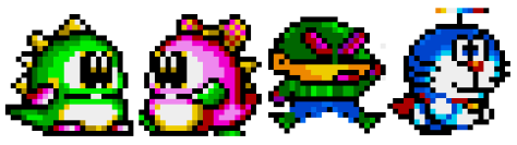 Super Bubble Bobble MD characters large