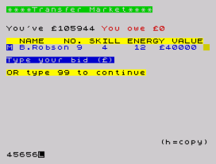 Football Manager ZX Spectrum 075