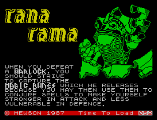Ranarama ZX Spectrum 01