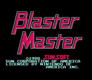 Blaster Master NES 001