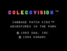 Cabbage Patch Kids - Adventures in the Park ColecoVision 96